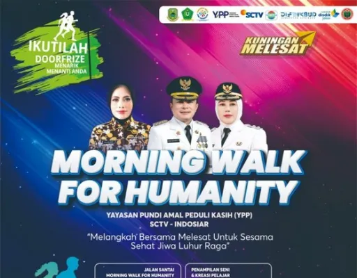 “Morning Walk for Humanity: Kuningan Bergerak untuk Sesama, Sehat Raga – Luhur Jiwa!”