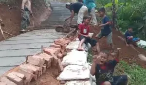 Akses Jalan ke TPU Desa Kaduagung Kini Lebih Baik, Berkat Gotong Royong Warga dan Dukungan Tokoh-Tokoh Dermawan