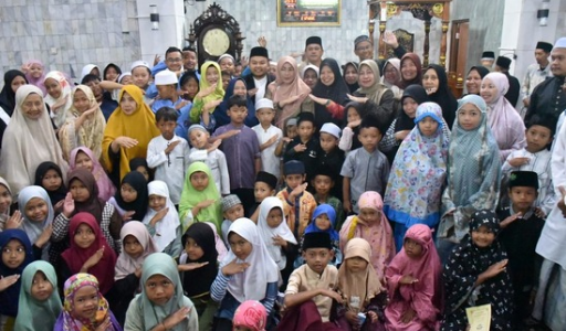 10.000 Anak Muslim Ramaikan Subuh Berjamaah Serentak di 39 Masjid se-Kuningan