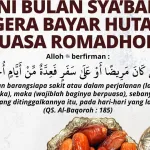 Bulan Syaban, Waktu Terakhir Bayar Utang Puasa Sebelum Ramadan Tiba