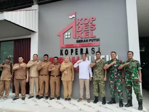 Dandim 0615/Kuningan Kawal Kunjungan Kerja Anggota DPRD RI Komisi XII Monitoring Pelaksanaan KDMP di Dampingi Wabup