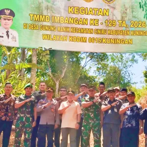 TMMD Imbangan ke-129 Tahun 2026 Resmi Dibuka, Dorong Akses Wisata dan UMKM Desa Gunung Manik