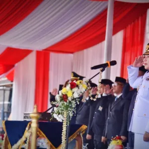 Paskibraka Kuningan Tuntaskan Tugas, Penurunan Merah Putih Berlangsung Khidmat