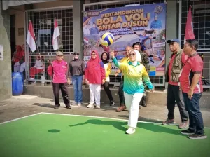 Semarak HUT RI 2026, Turnamen Bola Voli Antardusun Desa Caracas, Hj. Ela Helayati Ajak Warga Perkuat Persaudaraan Lewat Olahraga