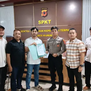 Bidang Hukum MPC Pemuda Pancasila Resmi Laporkan Atang ke Polres Kuningan Terkait Dugaan Perusakan Tugu Bola Dunia