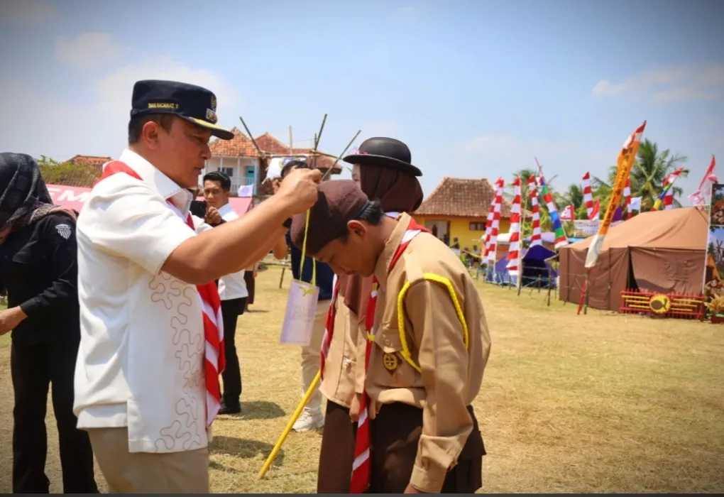 Bupati Dian Buka Kemah Bakti Pramuka Pendidikan Kesetaraan ke-V Kuningan