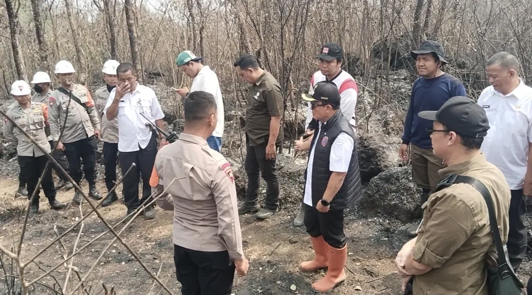 Kebakaran TNGC Meluas hingga 40 Hektare, Angin Kencang Bikin Api Lompat Sekat