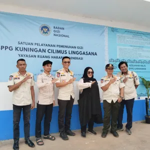 Satpol PP Kuningan Nilai SPPG Linggasana Layak Jadi Percontohan Pengelolaan MBG