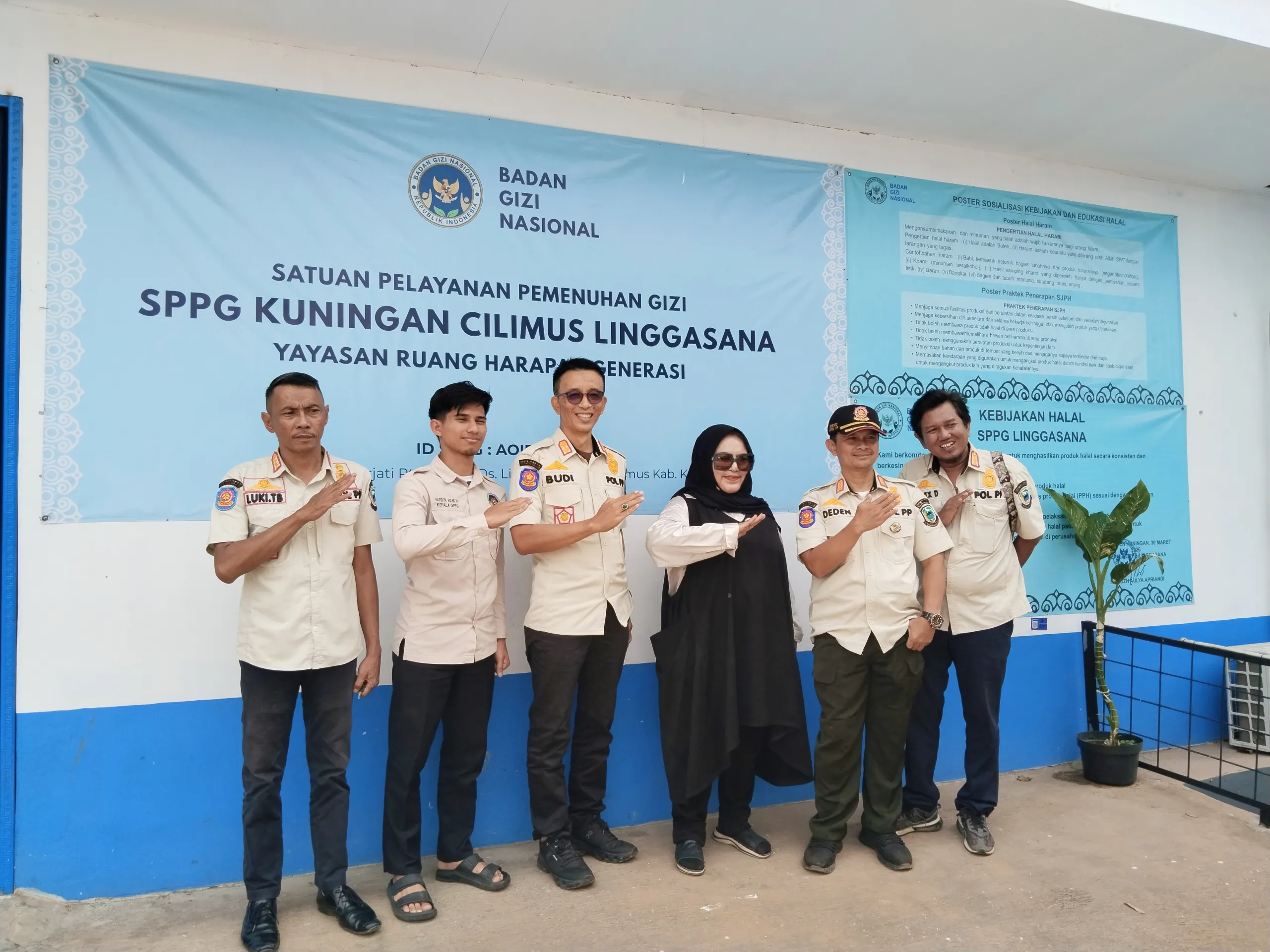 Satpol PP Kuningan Nilai SPPG Linggasana Layak Jadi Percontohan Pengelolaan MBG